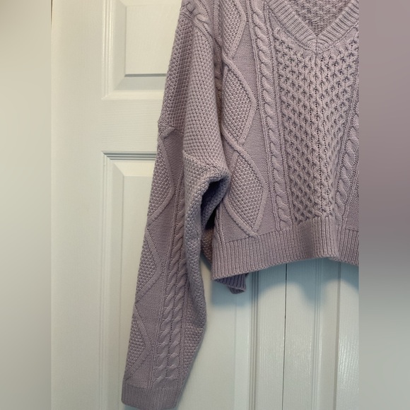 EUC Rokoko lavendar sweater size large - Picture 3 of 5
